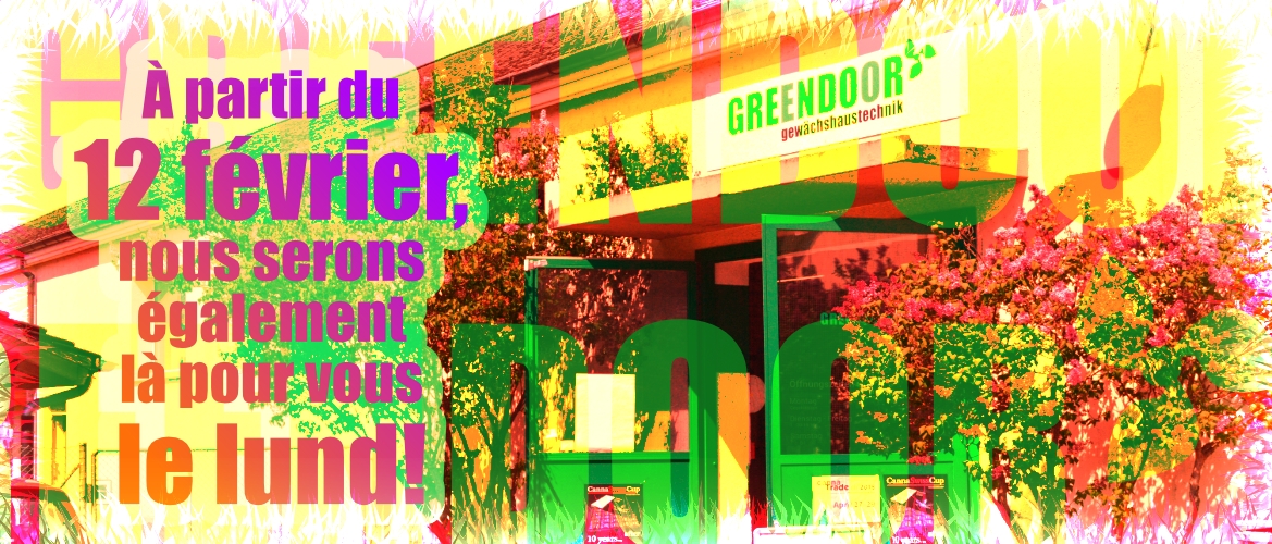 Nouvelles heures d'ouverture au Greendoor